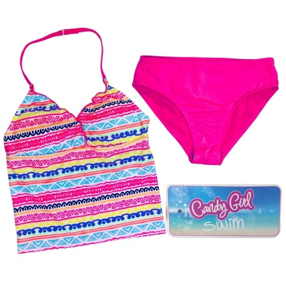 Candy Girl 2-Piece Girls Swimsuit Size 6/6X